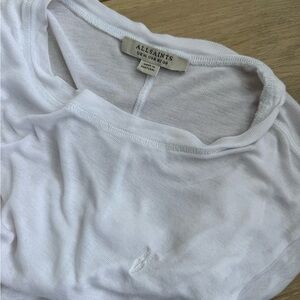 All Saints Semi-Sheer white t-shirt super soft